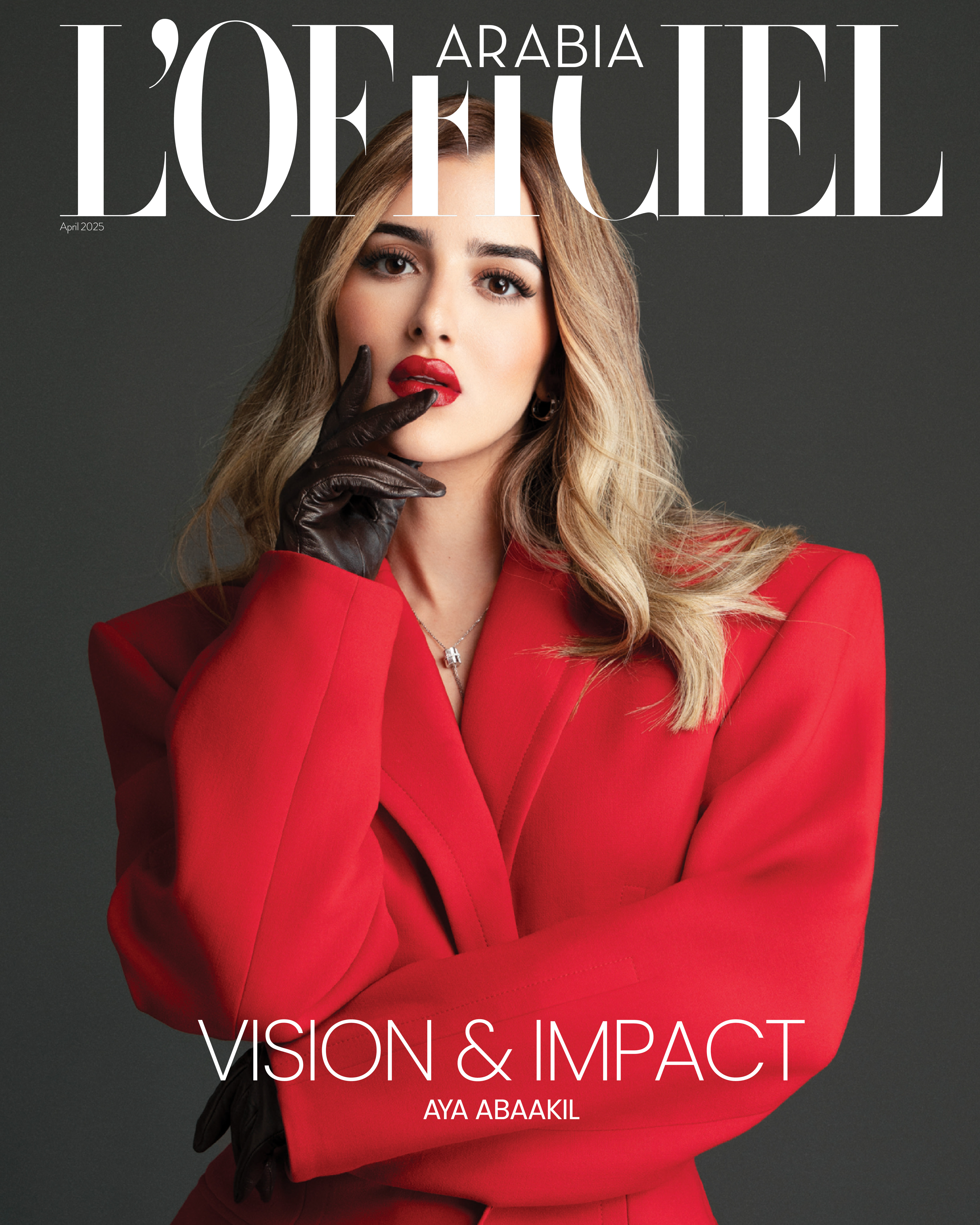 Aya Abaakil on the L'Officiel Vision & Impact cover